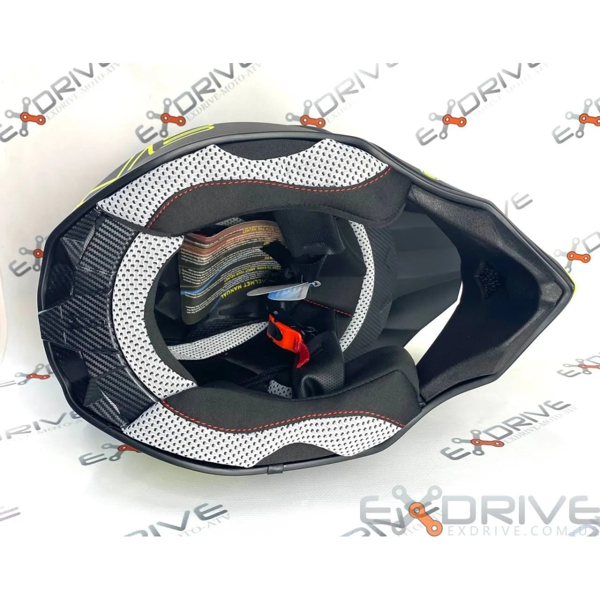 Шолом EX-806 AMOQ Black-Yellow фото 4
