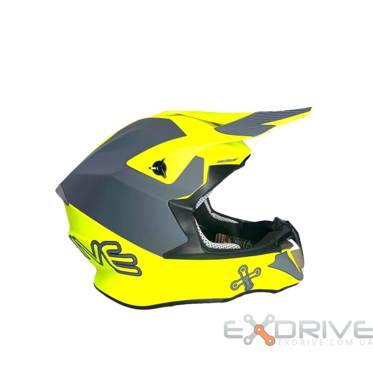 Шолом EX-806 AMOQ Hivis фото 2