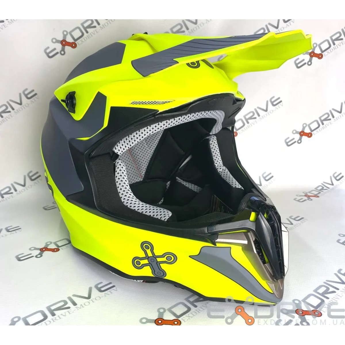 Шолом EX-806 AMOQ Hivis фото 1