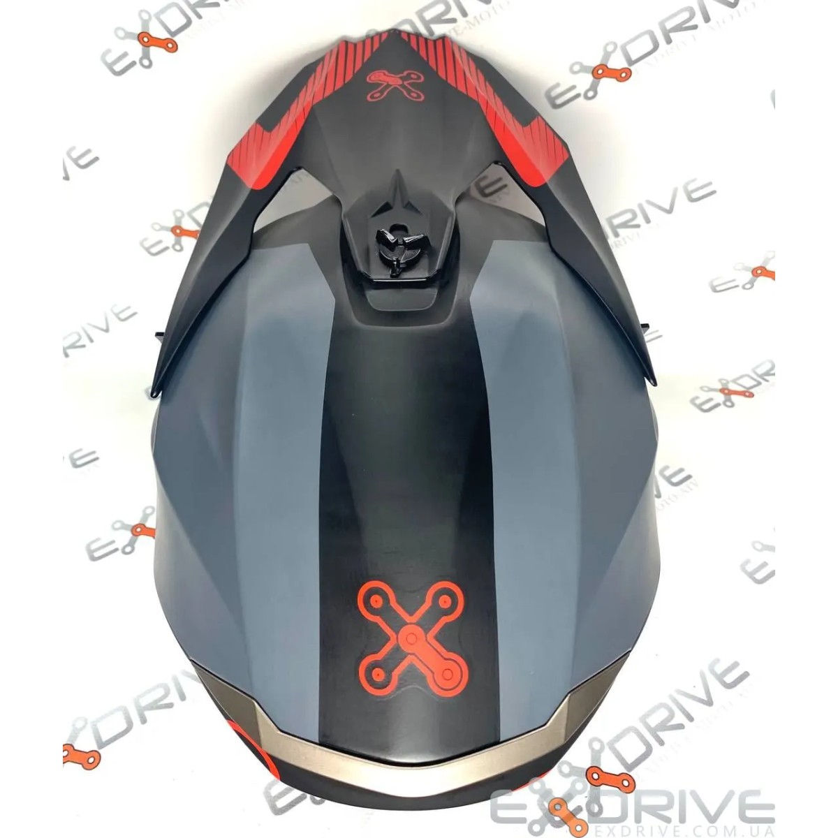 Шолом EX-806 AMOQ Black-Red фото 3