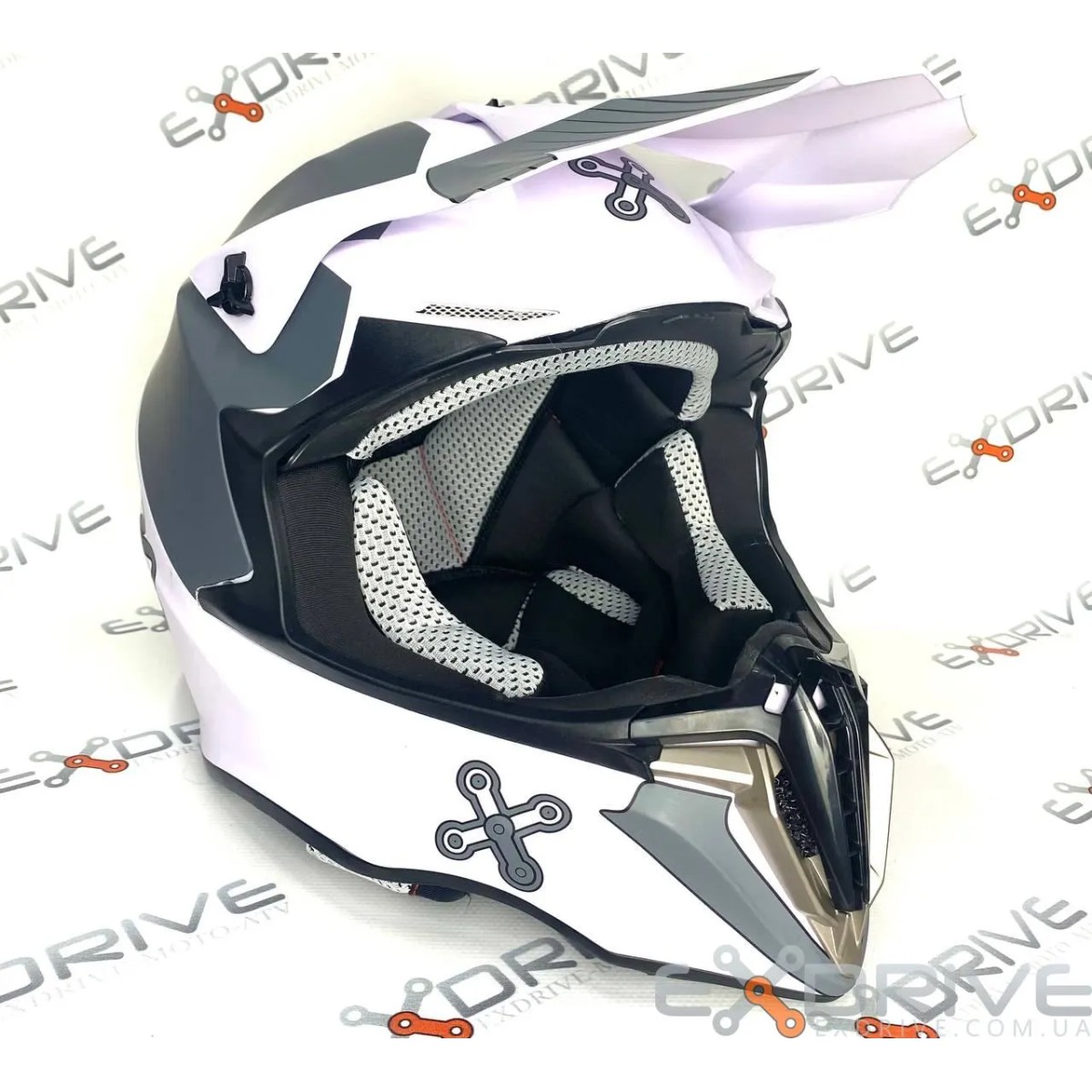 Шоломи EX-806 AMOQ White фото 1
