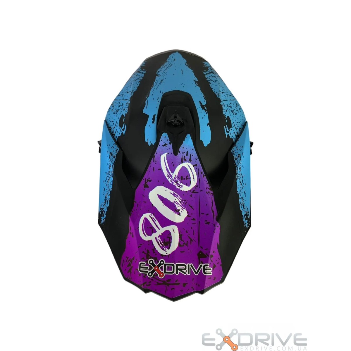 Шолом EX-806 CRAZY Blue фото 1