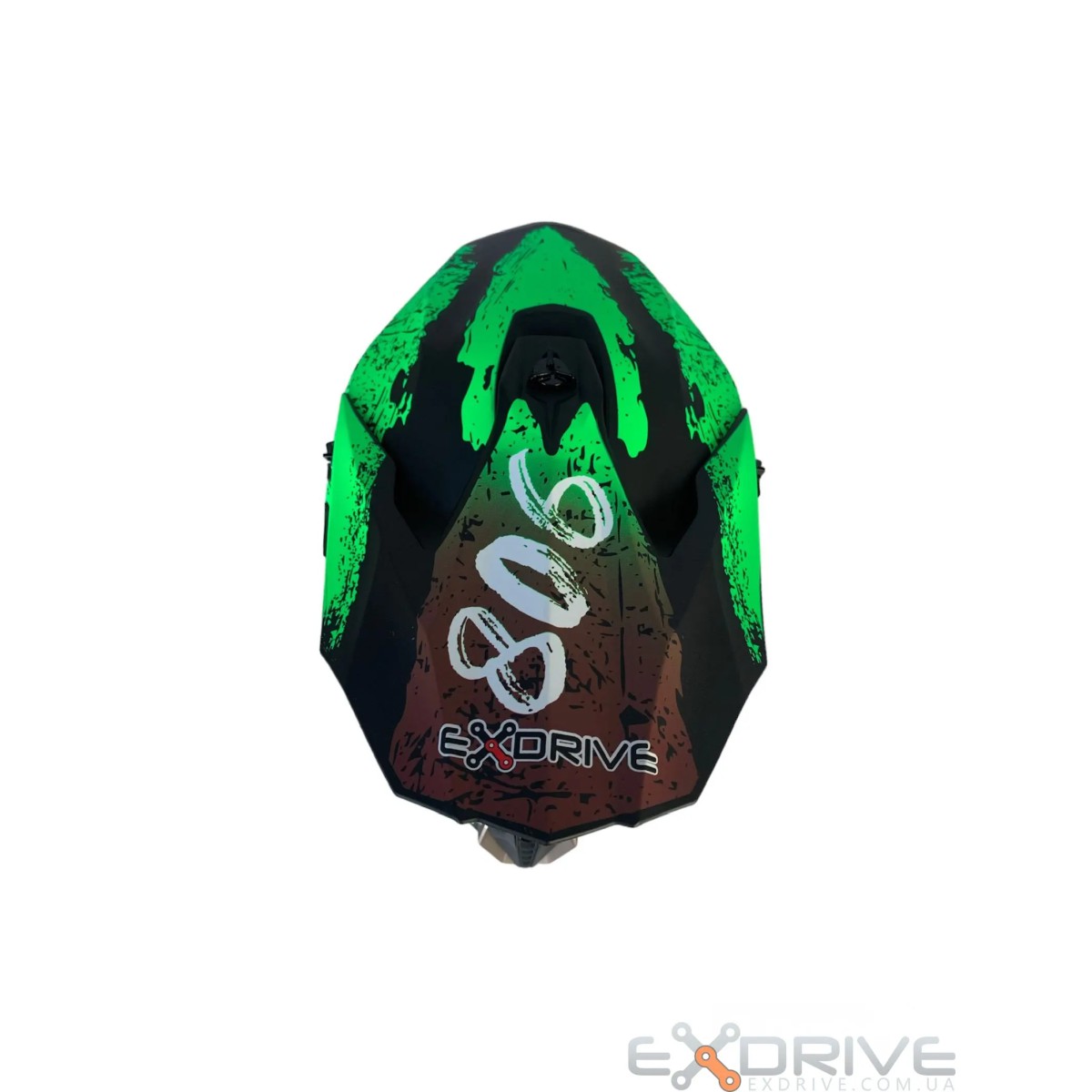 Шолом EX-806 CRAZY Green фото 5
