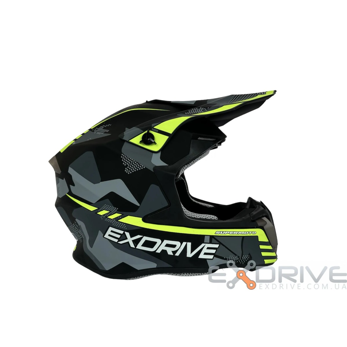 Шолом EX-806 MX Green black фото 2