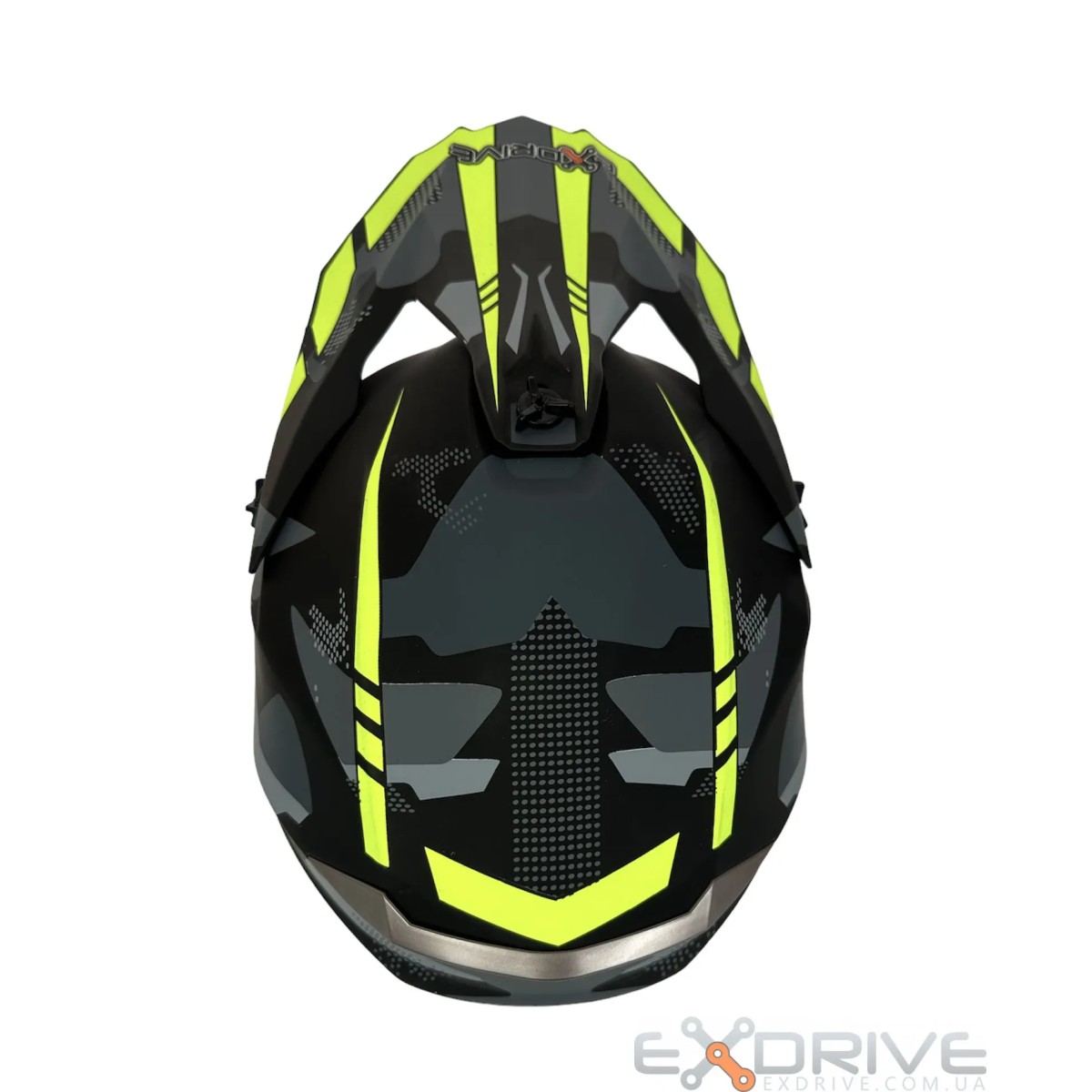 Шолом EX-806 MX Green black фото 1