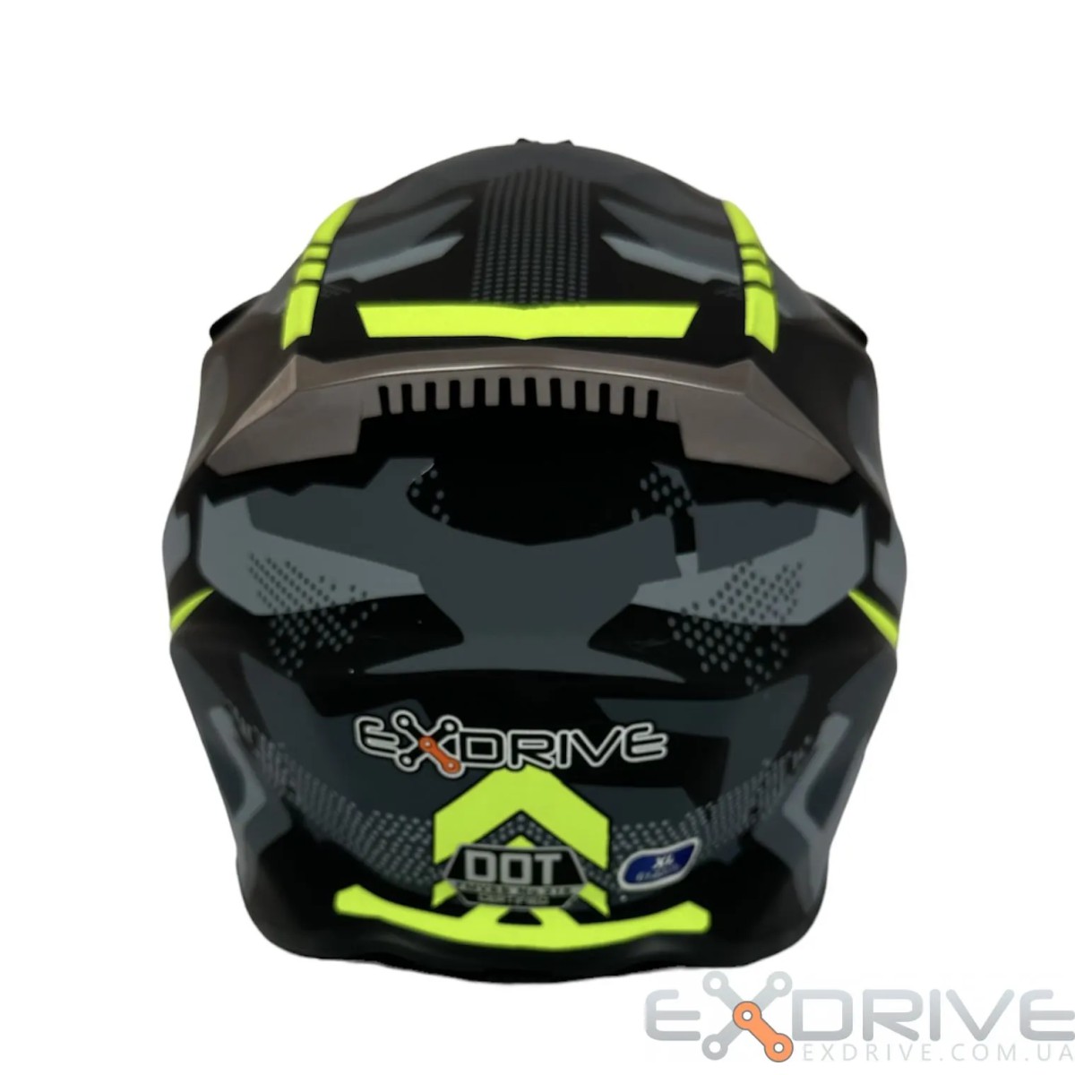Шолом EX-806 MX Green black фото 3