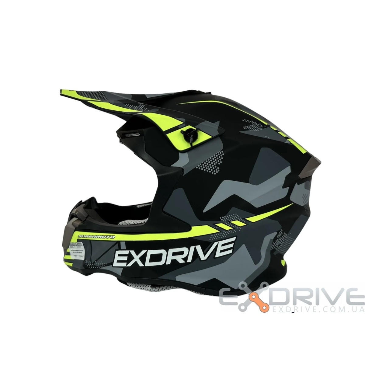 Шолом EX-806 MX Green black фото 4