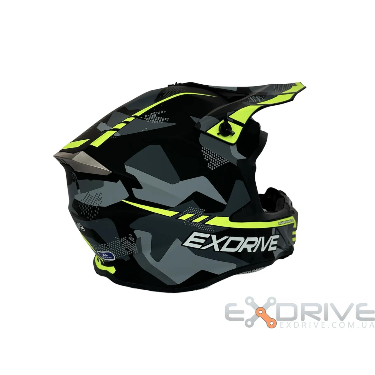 Шолом EX-806 MX Green black фото 6