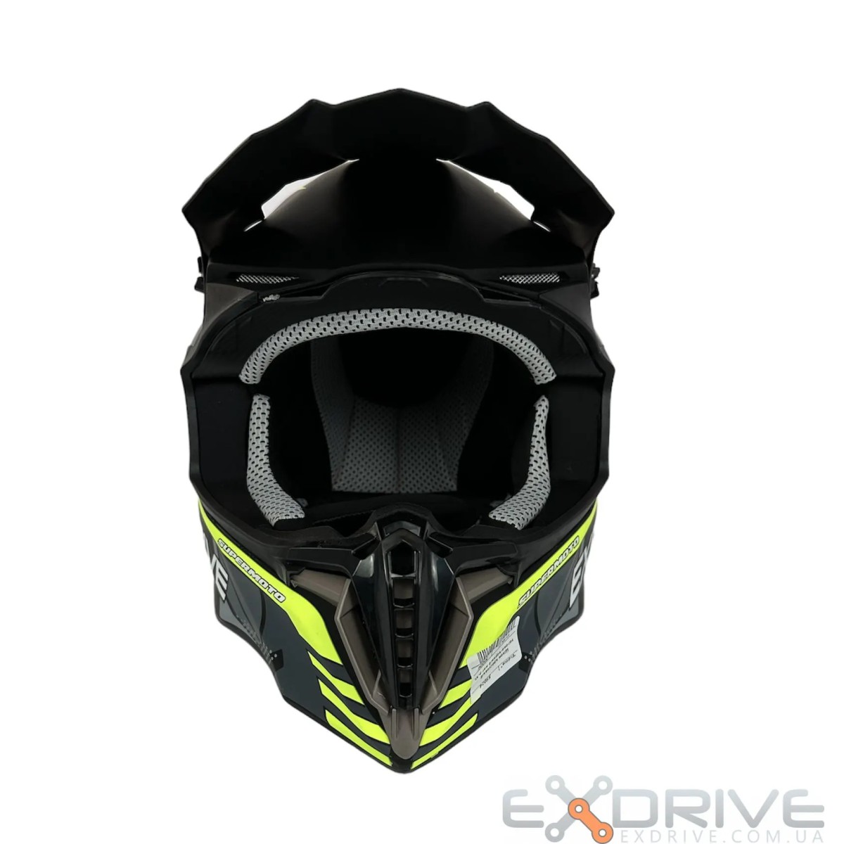 Шолом EX-806 MX Green black фото 7