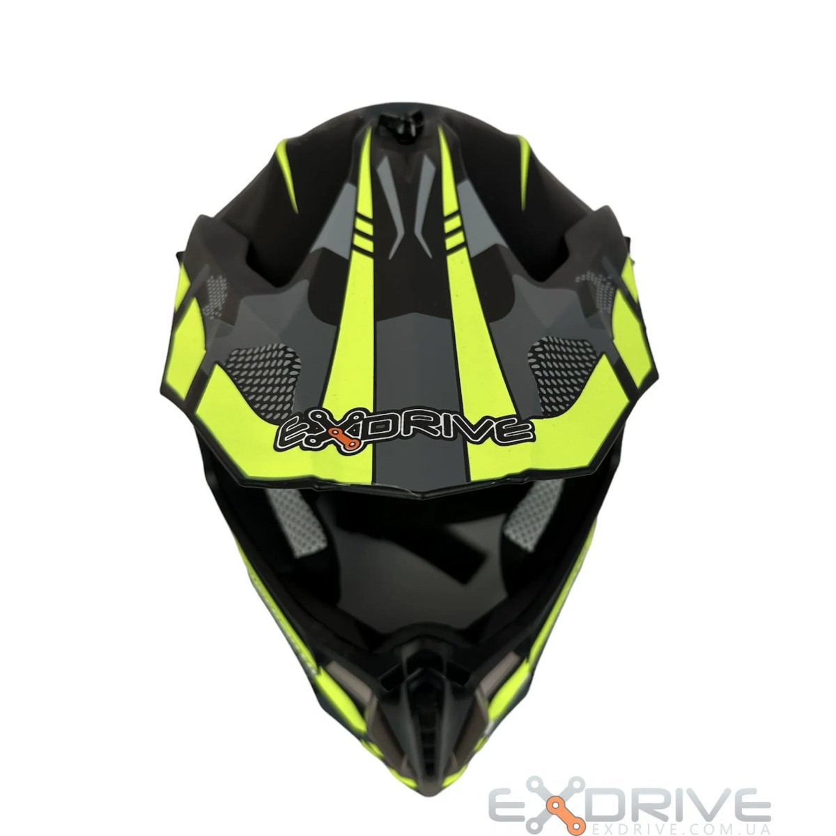 Шолом EX-806 MX Green black фото 9