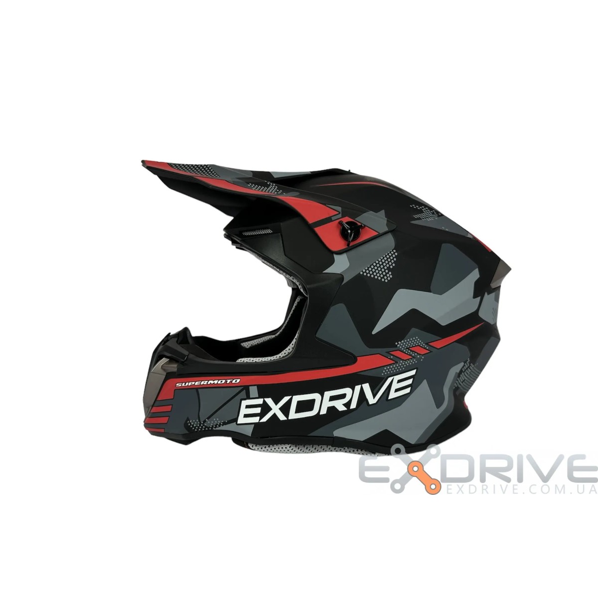 Шолом EX-806 MX Red black фото 3