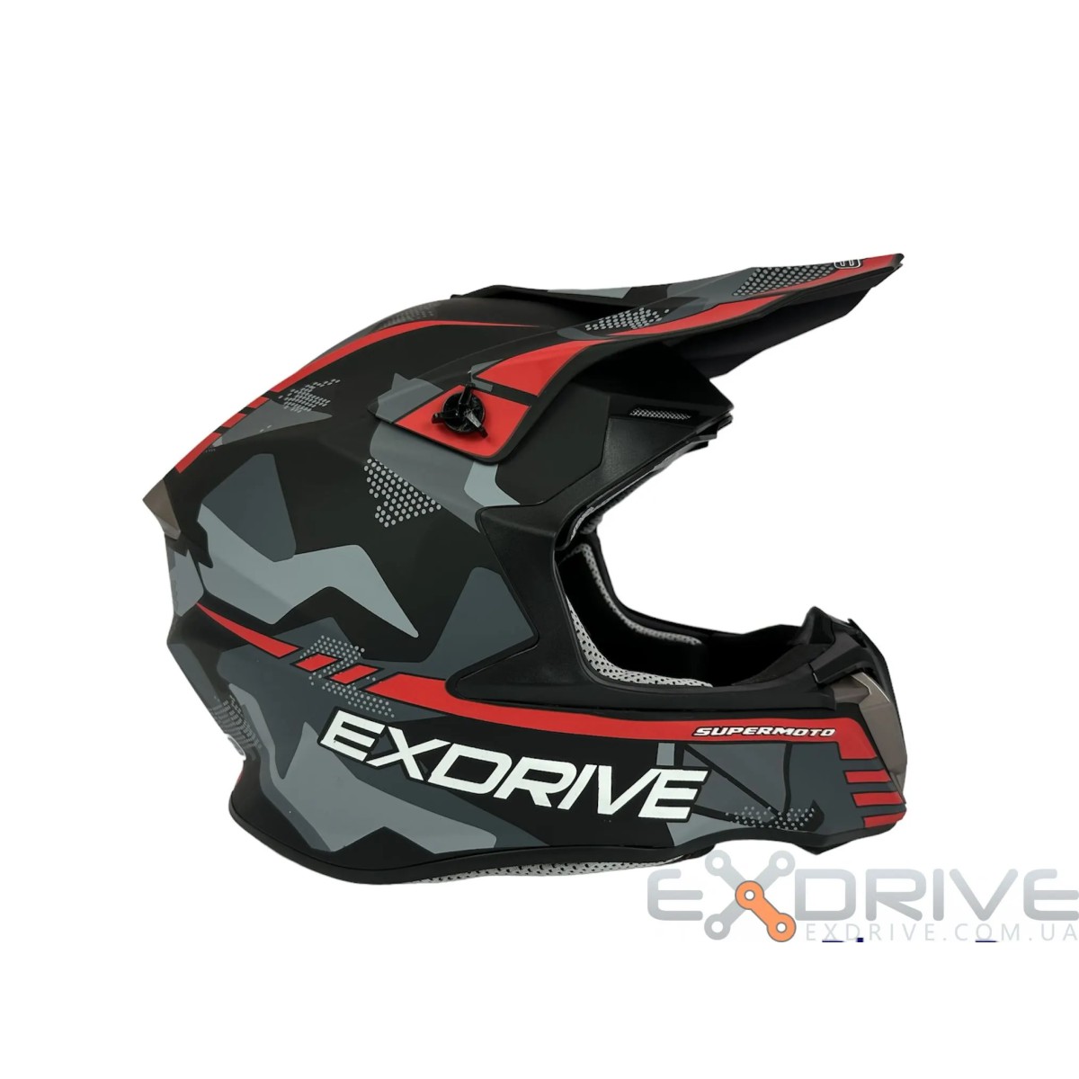 Шолом EX-806 MX Red black фото 7