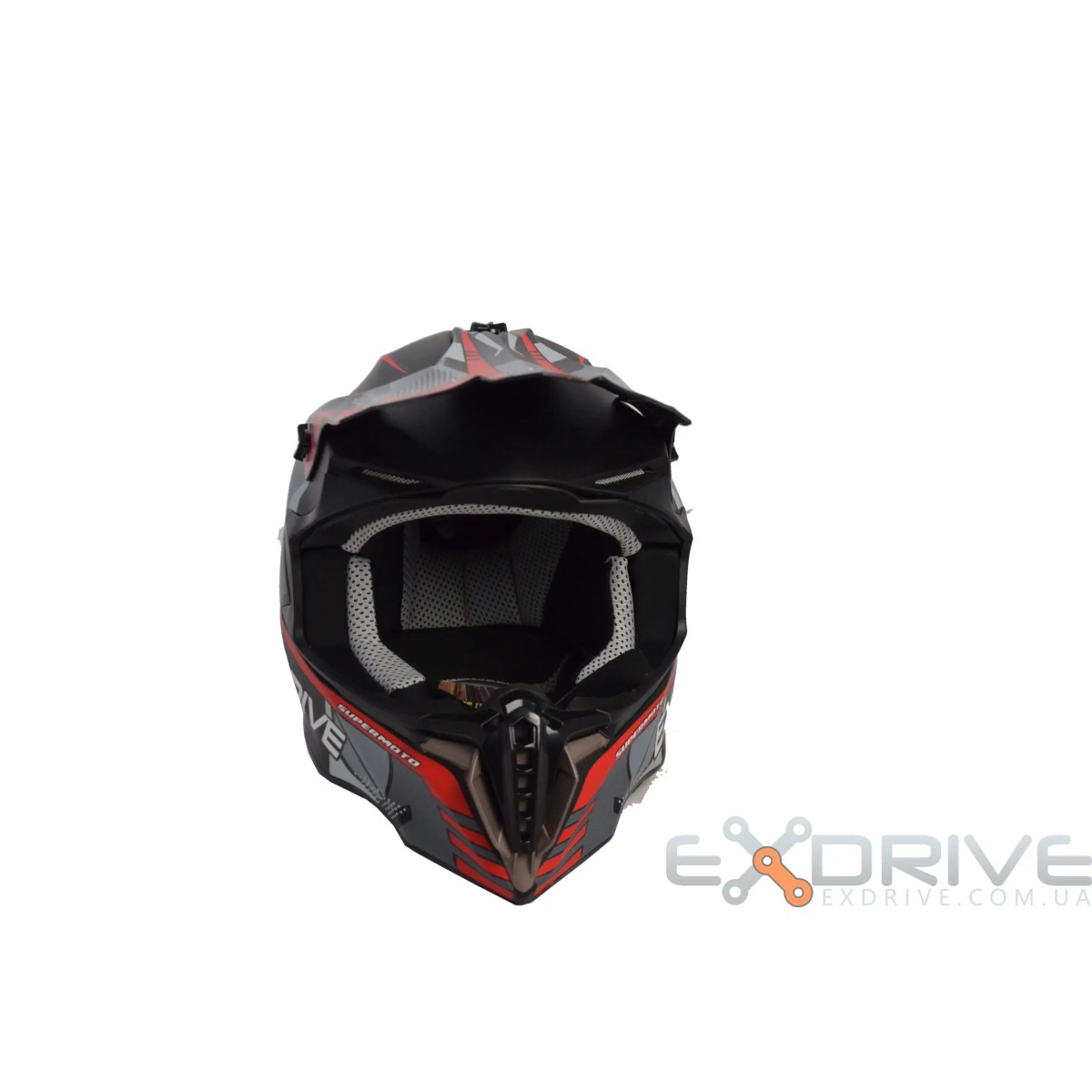 Шолом EX-806 MX Red black фото 9