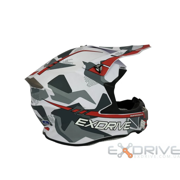 Шолом EX-806 MX White Red