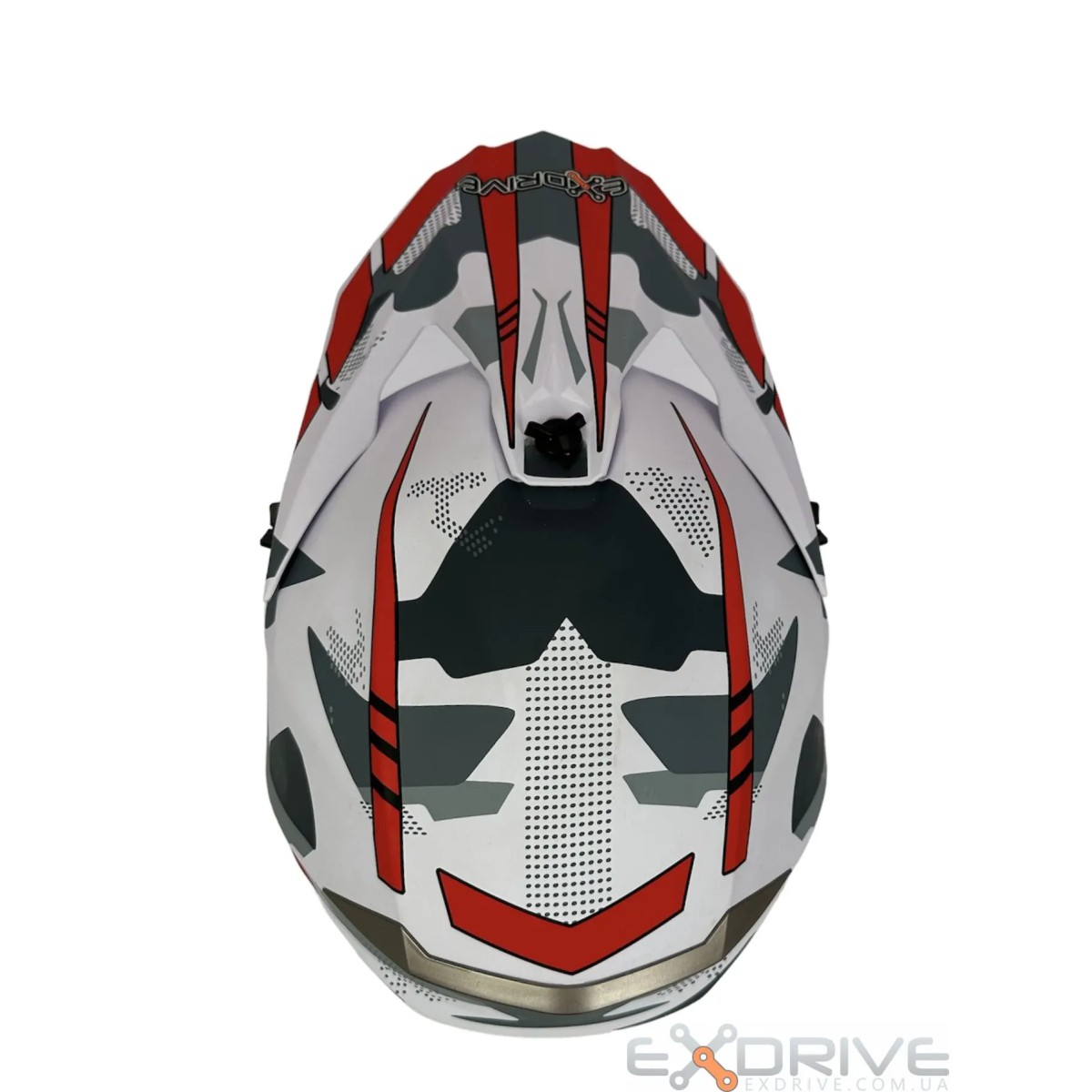 Шолом EX-806 MX White Red фото 6